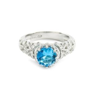 1.10 ctw Swiss Blue Topaz Ring